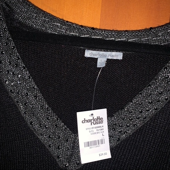 NWT Black Sweater - Picture 2 of 4